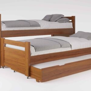 CAMA TRIPLE PINO PINT PACIFICO CASTANO