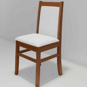 SILLA PACIFICO RESP TAPIZADO CAOBA