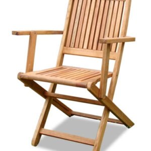 SILLA DE JARDIN PLEGABLE APOYABRAZO