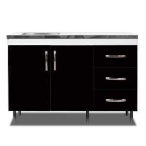 BAJO MESADA ARCO 120 NEGRO DERECHA