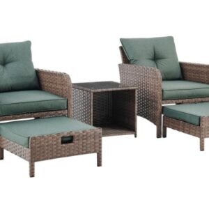 SET RATAN 5 PIEZAS ROSARIO IMPORT