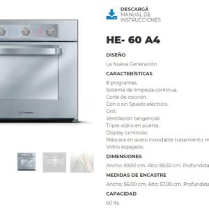 HORNO ORMAY HE 60A4