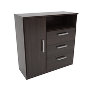 COMODA ORLANDI 3CAJ 1PTA WENGUE