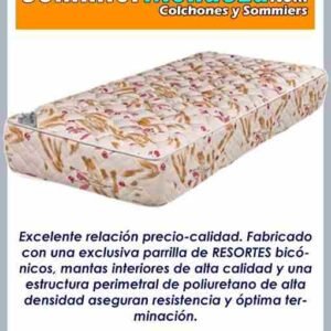 COLCHON 100X23 RESORTES TELA SABANA