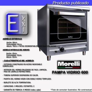 HORNO INDUSTRIAL MORELLI PAMPA 600 P/VI