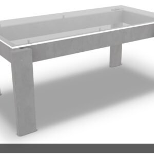MESA VOLENTIERA VITRO 170 T/VID CEMENTO