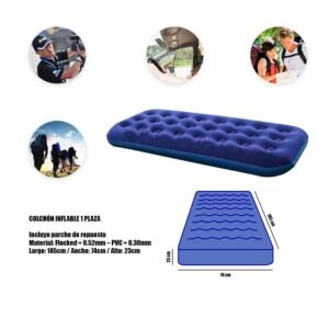 COLCHON INFLABLE 1 PLAZA ART 11201