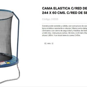 CAMA ELASTICA C/RED DE SEGURID 2.44MT