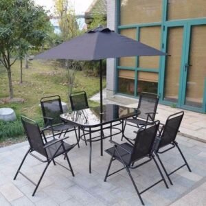 JUEGO JARDIN 6 PIEZAS KOSMA NEGRO
