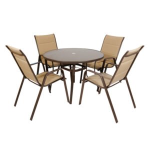 JUEGO JARDIN 5 PIEZAS ARGUS TAUPE