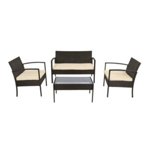 JUEGO JARDIN 4 PIEZAS DYSIS SIMIL RATAN