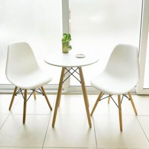 MESA EAMES REDONDA 060 BLANCA