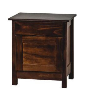 MESA DE LUZ CRAVERO 1PTA 1CAJON CAOBA
