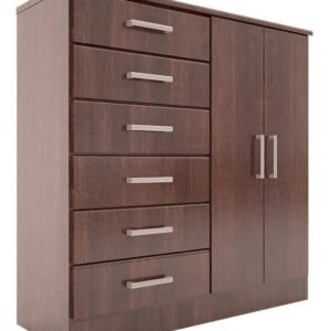 CHIFONIER ORLANDI 120 6CAJ 2PTAS WENGUE
