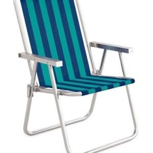 REPOSERA CONFORTO RAFIA VERDE/AZUL ALUM