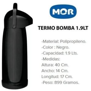 TERMO BOMBA ACERO NOBILE 2.00LT