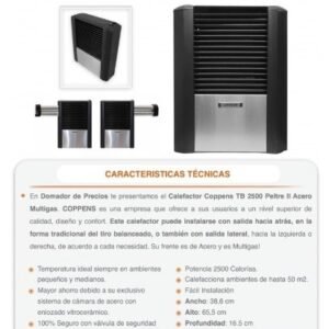 CALEFACT COPPENS PELTREACERO TB2500IZQ
