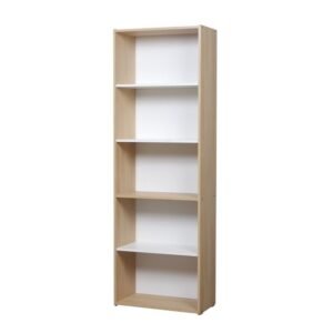 BIBLIOTECA 5 ESP MESINA HICKORY BLANCO