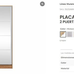 PLACARD MURANO 140 CORRED HICK/BLCO ESPE