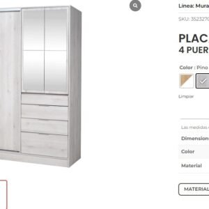 PLACARD MURANO MIX22.07M 4P 4C PINO/BLAN