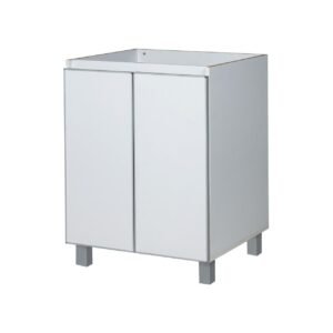 BAJO MESADA POTENZA 060 2P BLCO ALUM