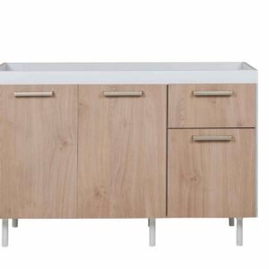 BAJO MESADA TURIN 120 3P 1C ROBLE KENDAL