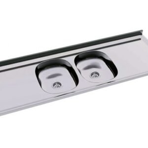 MESADA ACERO INOX 140 B/DOBLE VETAS DEL