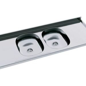 MESADA ACERO INOX 160 B/DOBLE VETAS DEL