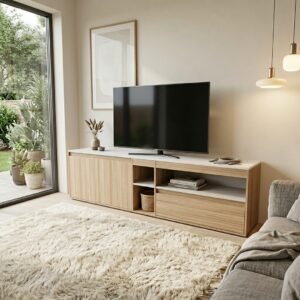 RACK TV TABLES 200 1CAJ 2PTA COCO BOLO/B