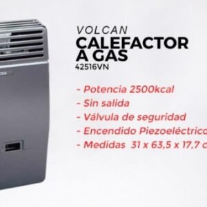 CALEFACTOR VOLCAN 2500K SIN SALIDA