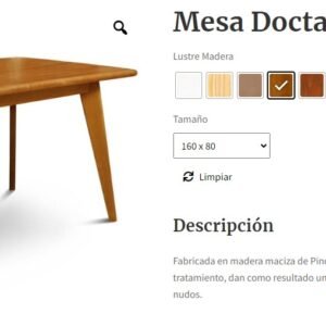 MESA PATRIA DOCTA 180 MIEL
