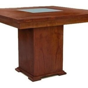 MESA PATRIA EURO 120X120 B/CENTR CAOBA