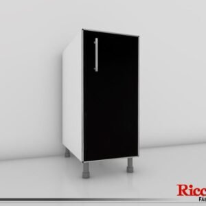 BAJO MESADA LUGANO 030 NEGRO ALUM