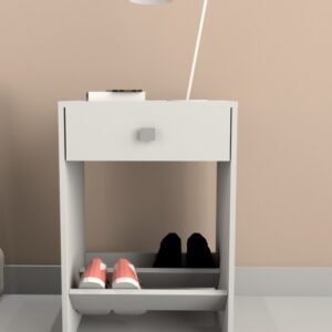 MESA DE LUZ TABLES 1 CAJON BLANCO