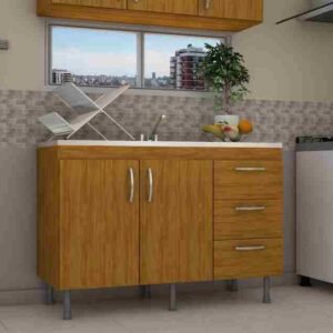 BAJO MESADA ARCO 120 ROBLE IZQUIERDA