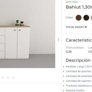 BAHIUT TABLES 135 2PTAS 4CAJ COMB