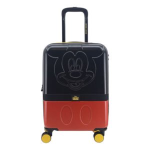 VALIJA 20 ABS/PC ROJA Y NEGRA MICKEY