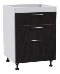 BAJO MESADA LUGANO 060 CAJ NEGRO ALUM