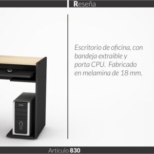 MESA PC PIRO ART830 NEGRO HAYA