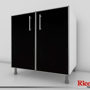 BAJO MESADA LUGANO 100 NEGRO ALUM