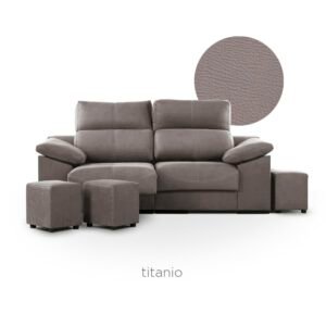 SOFA PARIS 3CPO VALENZIANA TITANIO