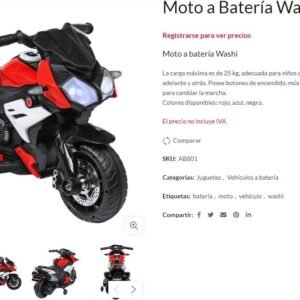 MOTO A BATERIA WASHI FELCRAFT AZUL