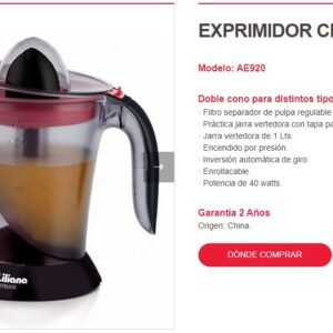 EXPRIMIDOR LILIANA CITRIJUG
