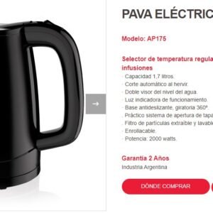 PAVA ELECTRICA LILIANA AP175
