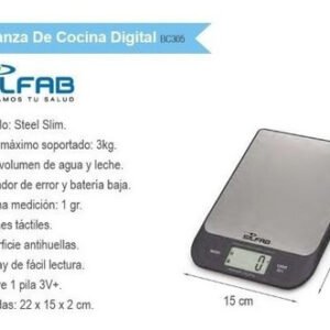 BALANZA COCINA ELECTRONICA SILFAB BC305