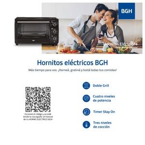 HORNO ELECTRICO BGH 16L BHE17M20