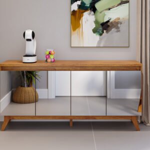 BAIUT BUFFET VIERO GLAMOUR C/ESPEJO 4p