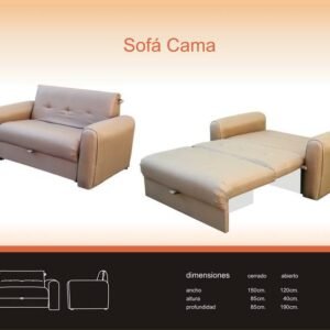 SOFA CAMA 1 CUERPO APOYABRAZ