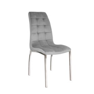 SILLA DECOTOTALE VENECIA GREY VELVET
