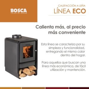 ESTUFA COMB LENTA BOSCA ECO E350 6000K